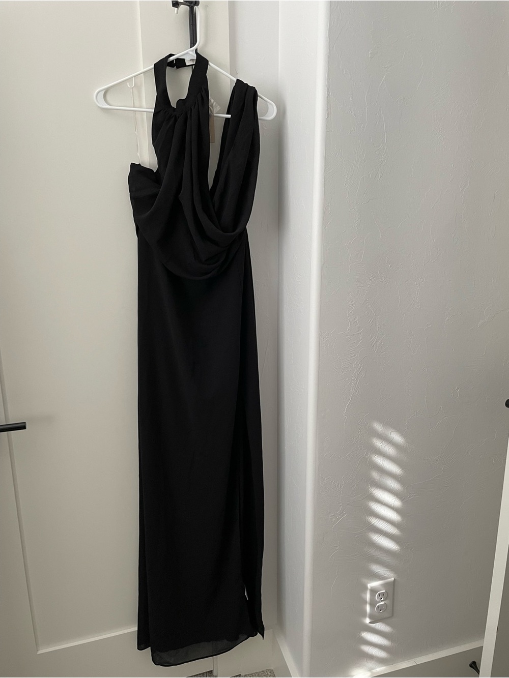 Galia Cowl Neck Maxi Dress - Black